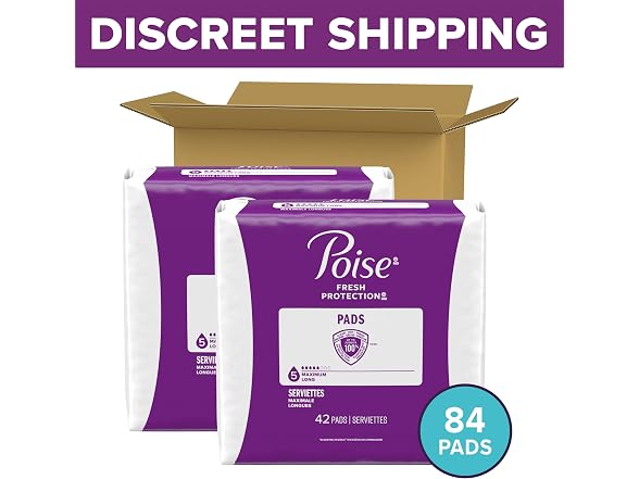 Poise | Incontinence Pads for 84 ct