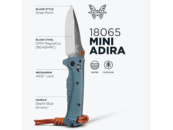 Benchmade Mini Adira Knife - Blue