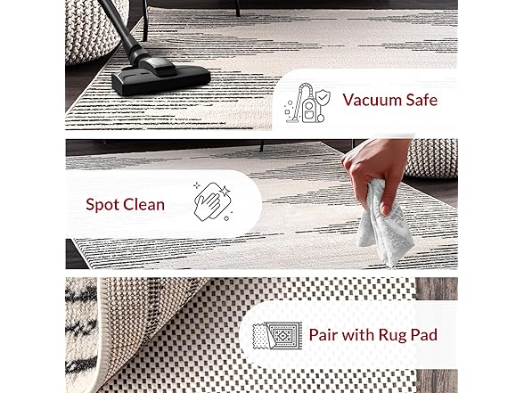 Nuloom Romina Black/Ivory Rug, 5' x 8'