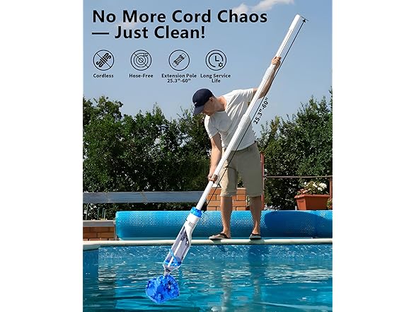 LANCHEZ Cordless Handheld Pool Vacuum