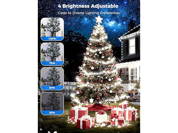Brightever 1100 LED Outdoor Christmas Lights, 360 FT