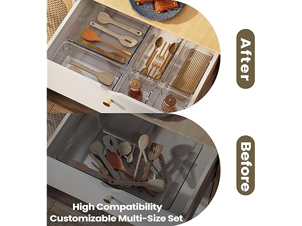 21 Pcs Organizer and Storage Trays