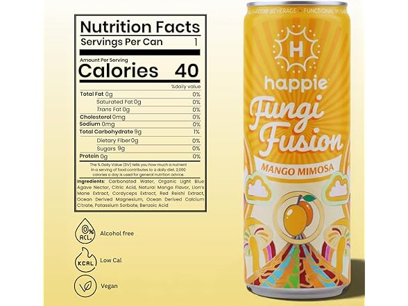 6PK Happie Fungi Fusion Mango Mimosa – Sparkling