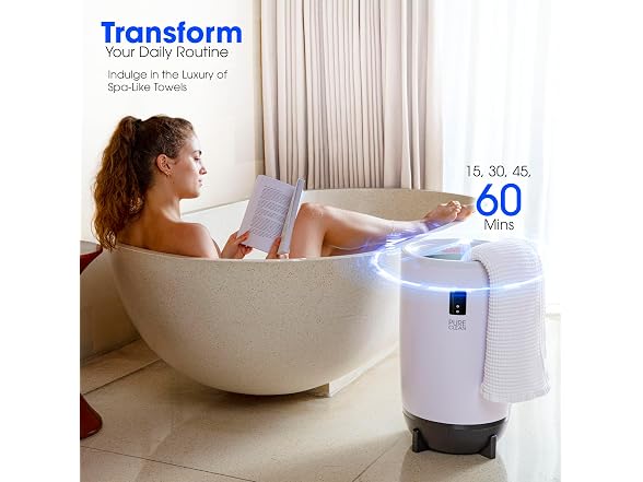 PureClean Towel Warmer Bucket, Portable