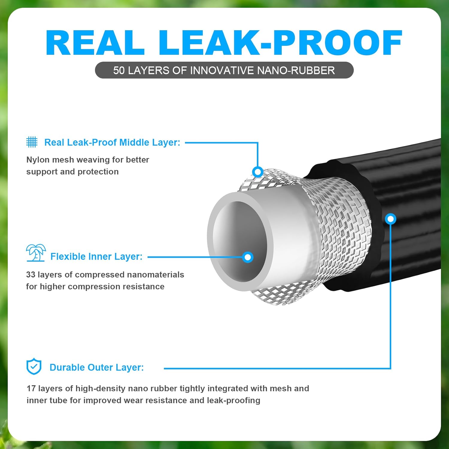 100FT Expandable Garden Hose with Nozzle - Gallery 8