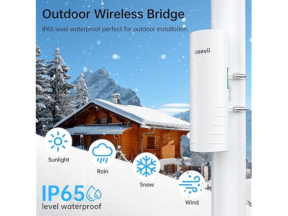 UeeVii BC075525020057 CPE452 Wireless Bridge