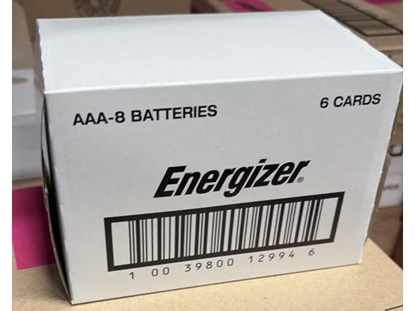 6 packs of 8AA batteries each