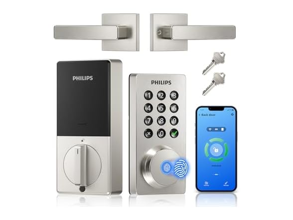 Philips DDL-242X-1HW-L WiFi Keypad Door Handle Lock