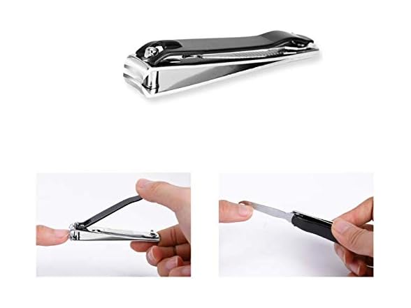 DNHCLL Nail Clippers Set(2PCS),Black