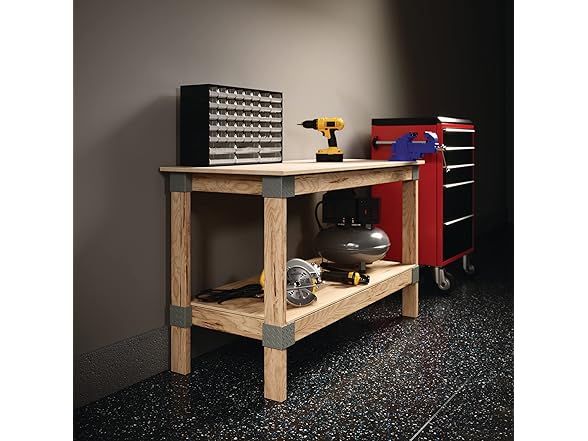 Heavyweight 2' x 4' Do-It-Yourself Workbench Kit,Gray
