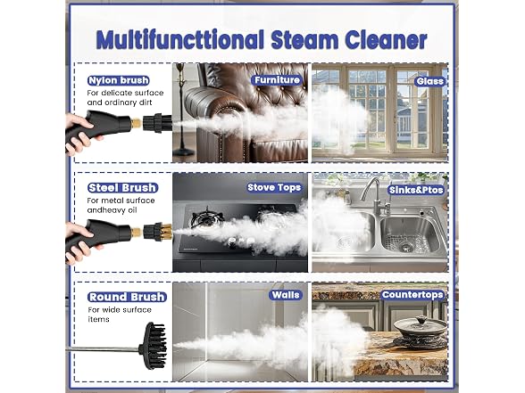 Portable Pressurized Steamer for Cleaning