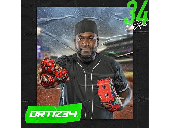 Ortiz34 9" Graffiti T-Ball Glove, Right Hand Throw