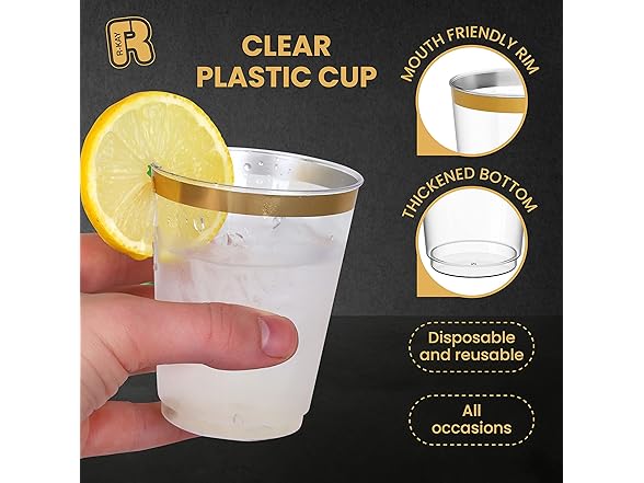 R-kay Plastic Cups, Heavy Duty 10 OZ