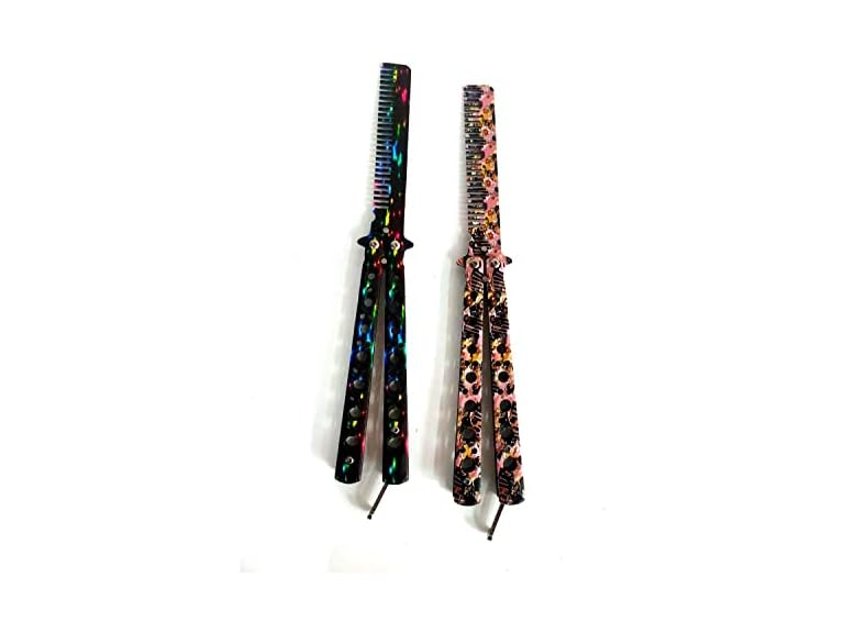 2 Pack WANLIAN Folding Hair Combs