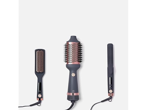 Hairitage Heated Ceramic Straightening Brush for Blowouts