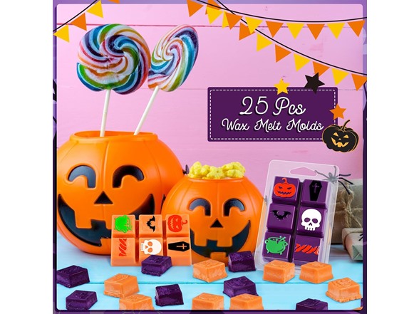 25 Pcs Halloween Wax Melt Molds