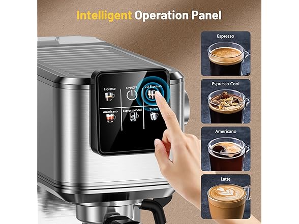 KEENSTAR Espresso Machine with Milk Tank