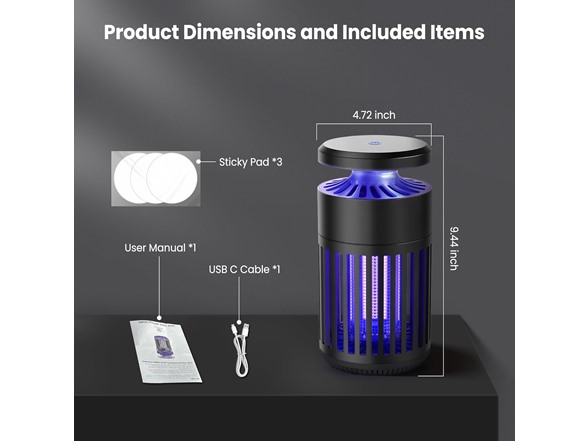 2-in-1 Bug Zapper Indoor Insect Trap