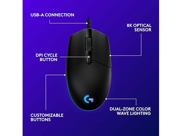 Logitech G203 Wired Gaming Mouse