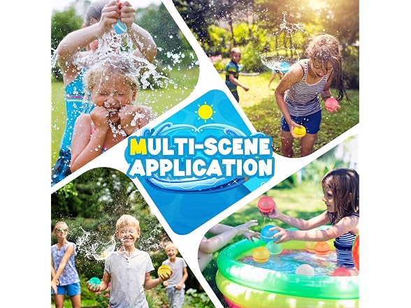 SCUATANBE Reusable Water Balloons 16 PCS