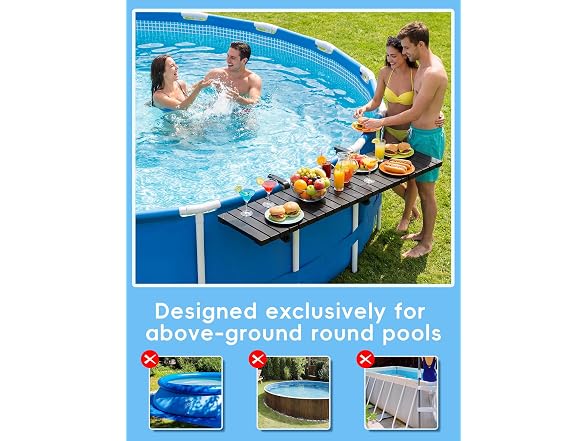 POOLHOUR Above Ground Pool Side Bar