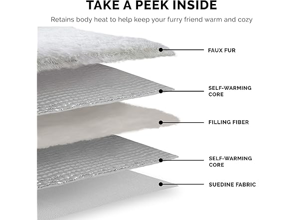 Furhaven Self-Warming Cat Bed for Indoor Cats