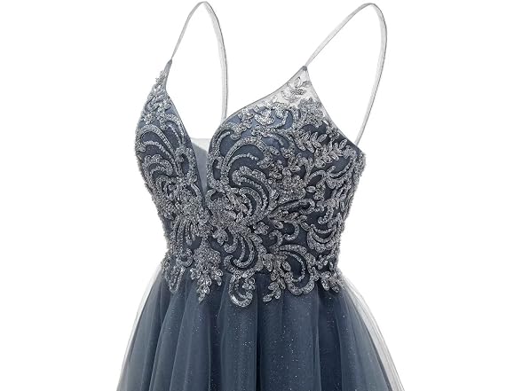 Rjer Women (12) Sparkly Tulle Homecoming Dress