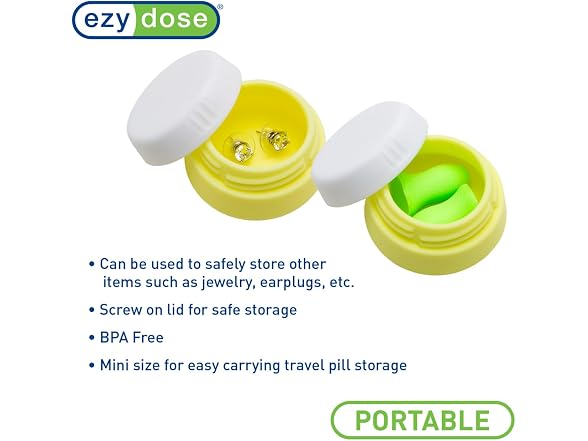 Ezy Dose Silicone Storage Jars 3 Pack