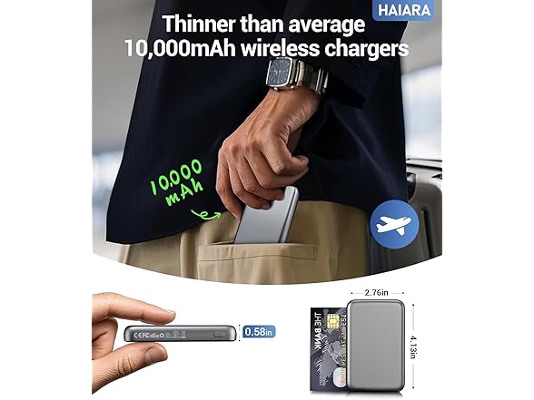 HAIARA W0765 Magnetic Portable Charger