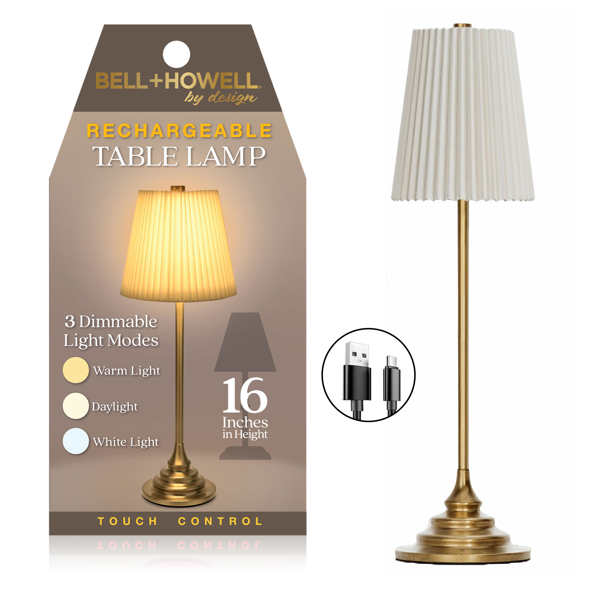 Bell+Howell Pleated Shade Lamp - Gallery 13