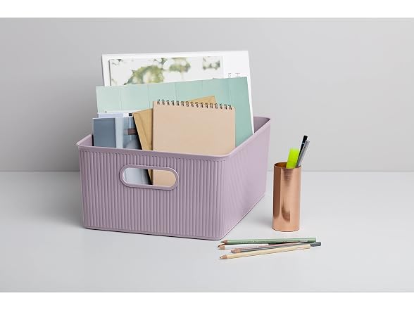 Tatay Baobab Multipurpose Large Storage Basket, Lilac