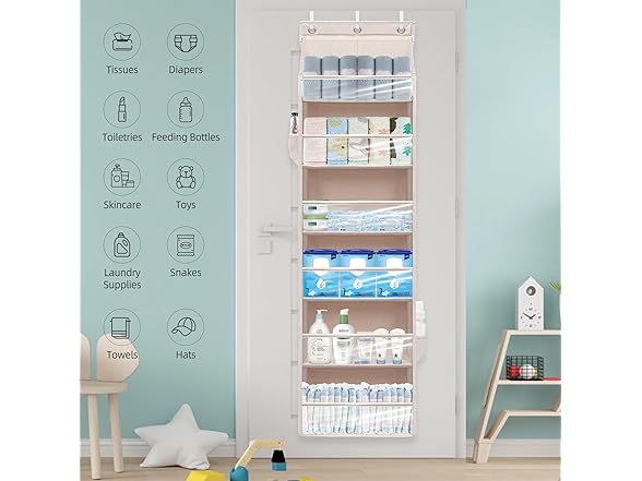STORAGEIDEAS Over Door Organizer 2pk