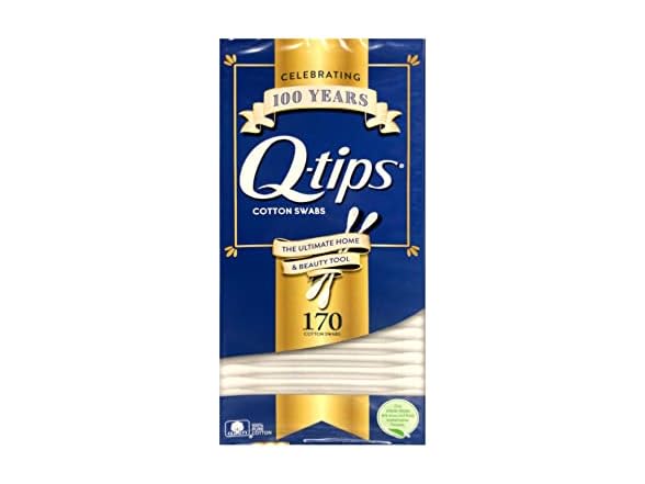 Qtips Cotton Swabs 170 Count Pack of 4 Total 680 Swabs