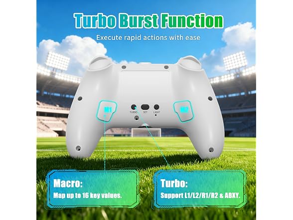 YUYIU Wireless LED Controller for PS5