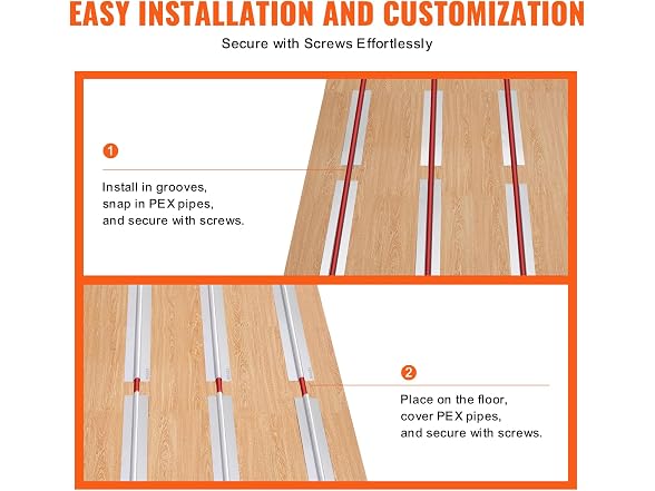 PEX Heat Transfer Plates 2 ft, Radiant Heat