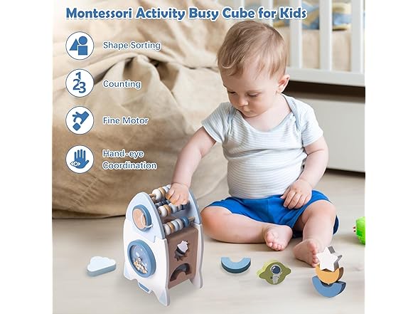 Wooden Space Toy for Baby