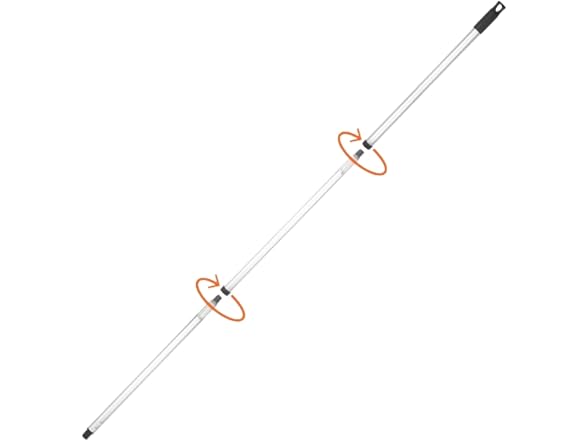Superio Heavy Duty Metal Mop Handle 48in 2 Pack