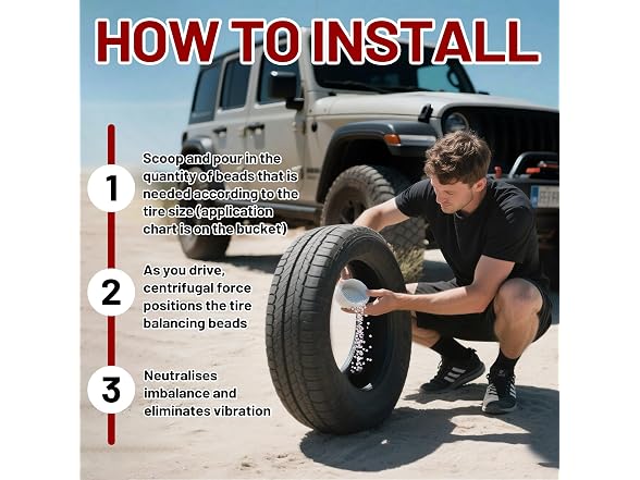 Tempered Glass Tire Balancing Beads