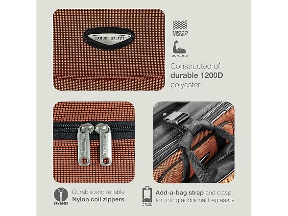 Travel Select Amsterdam Softside Luggage, 4-Piece Set (15/21/25/29)