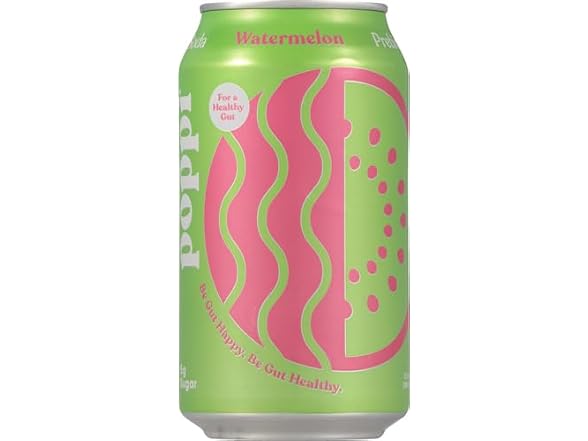 1CT Poppi Sparkling Prebiotic Soda Beverage, Watermelon