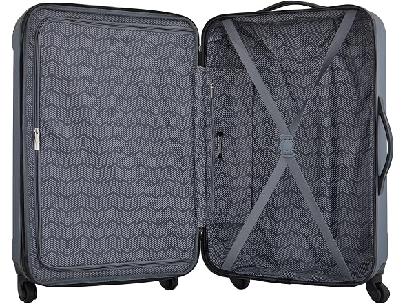 Travelers Club Midtown Hardside 4-Piece Luggage Travel Set, Slate