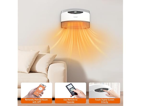 GiveBest Smart Wall Heater, 1500W Electric