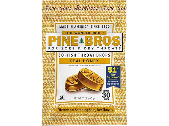Pine Bros Honey Throat Drops 30ct