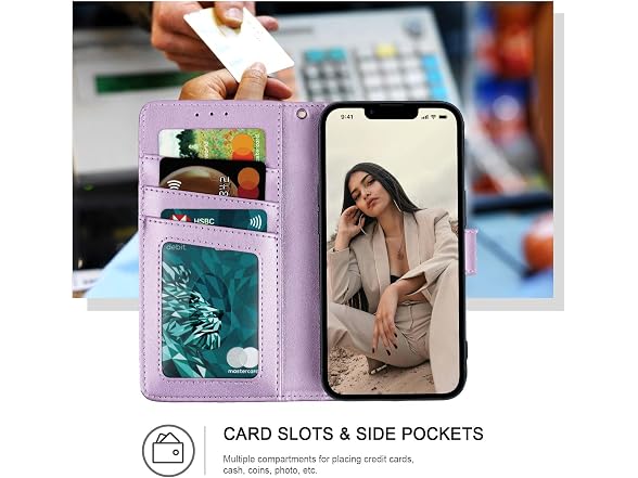 Ateeky Wallet Case for iPhone Xr, 3 Card