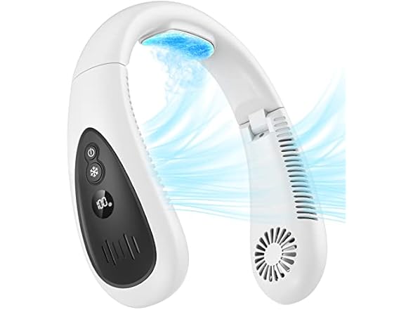 GAITIR Portable Neck Fan - White