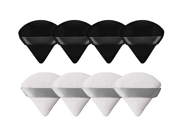 8 Pieces Triangle Powder Puff Face