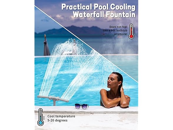Pool Waterfall Fountain Water Sprinkler