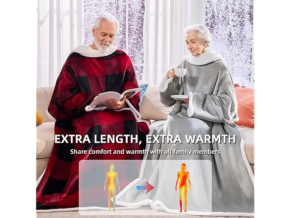 IFNOW Sherpa Wearable Blanket