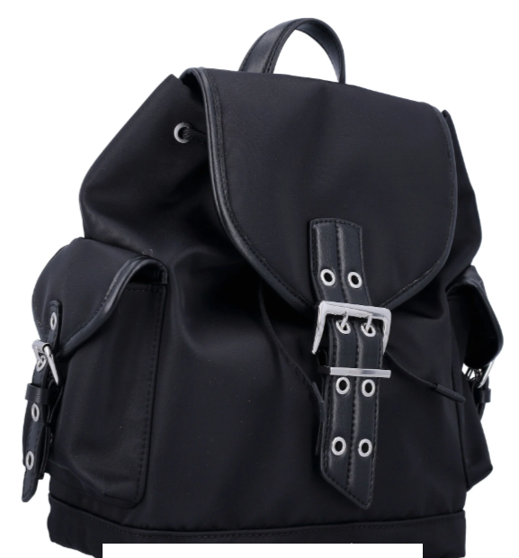 Ganni Bucky Nylon Backpack Black - Gallery 5
