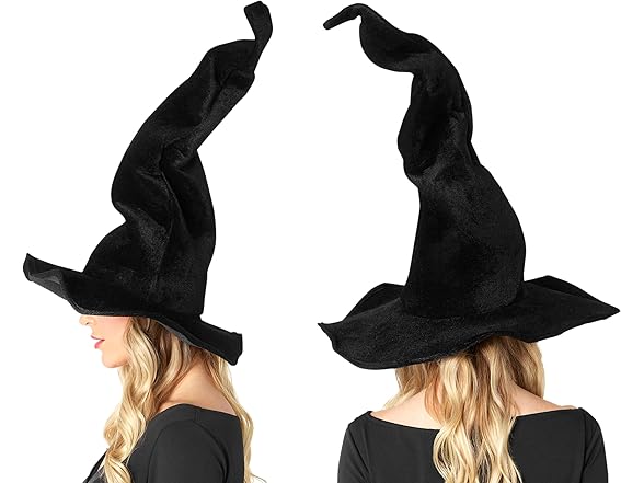 Rubies Rubies Women's Wired Velour Witch Hat, Black, One S
